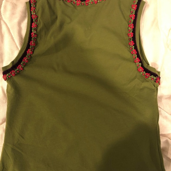 ABS By Allen Schwartz size M (runs S) Olive Tank - Picture 4 of 4